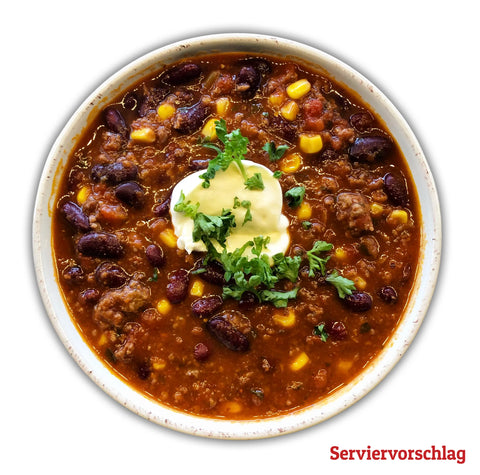Leckeres Chili con Carne, 100% Rindfleisch schnell zubereitet | Suppdiwupp
