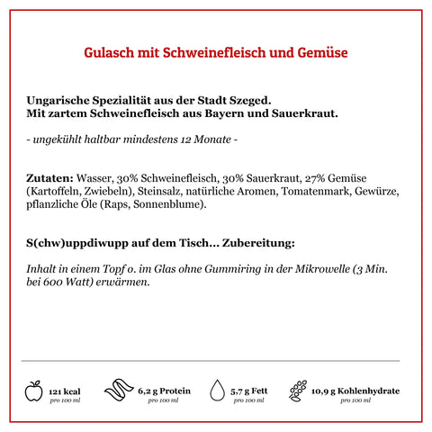 Leckere Szegediner Gulasch ohne Zusatzstoffe | Suppdiwupp