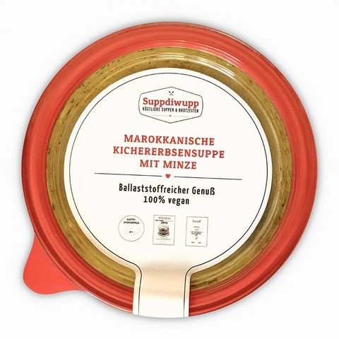 Cremig-vollmundige Kichererbsensuppe reich an duftenden Gewürzen.