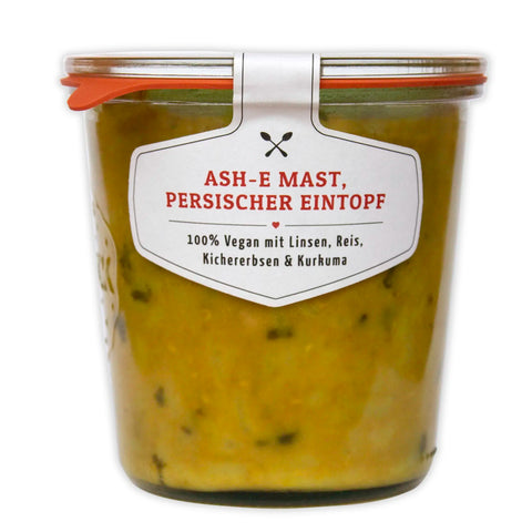 Leckere Ash-e Mast, Persischer Eintopf, 100% vegan im original Weck®-Glas | Suppdiwupp