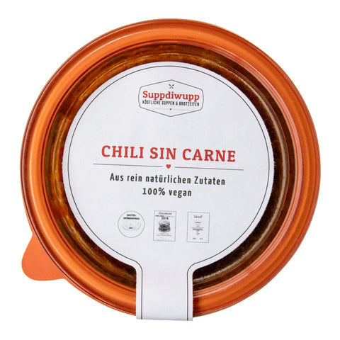 Leckere Chili SIN Carne, 100% vegan im original Weck®-Glas | Suppdiwupp