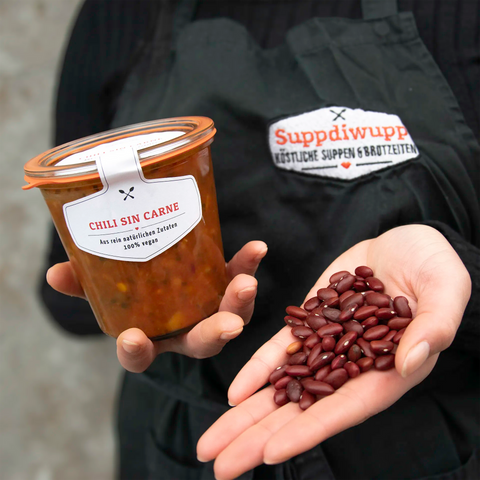Leckere Chili SIN Carne, 100% vegan ohne Zusatzstoffe | Suppdiwupp