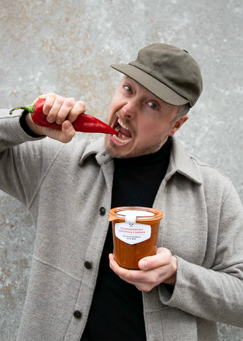 Leckere Gulaschsuppe mit Kartoffeln & Paprika, 100% Rindfleisch ohne Zusatzstoffe | Suppdiwupp