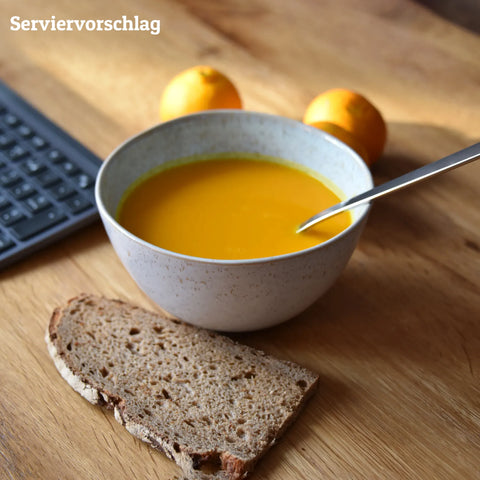 Leckere Karotte-Ingwer-Zitronengras Suppe, 100% vegan schnell zubereitet | Suppdiwupp