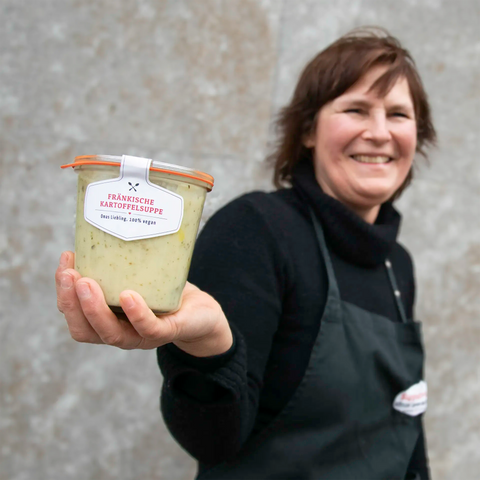 Leckere Fränkische Kartoffelsuppe, 100% vegan ohne Zusatzstoffe | Suppdiwupp