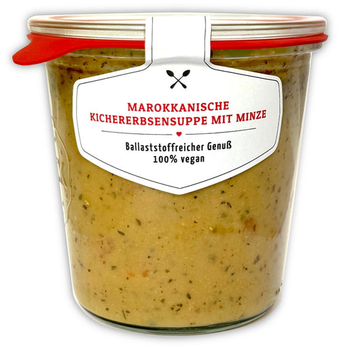 Cremig-vollmundige Kichererbsensuppe reich an duftenden Gewürzen.