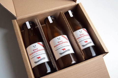 Klare Rinderkraftbrühe / Knochenbrühe