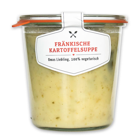 Leckere Fränkische Kartoffelsuppe, 100% vegetarisch im original Weck®-Glas | Suppdiwupp