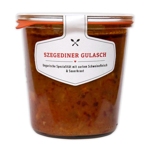Leckere Szegediner Gulasch im original Weck®-Glas | Suppdiwupp